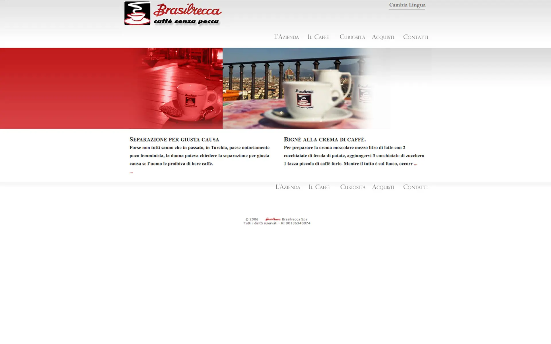 Brasilrecca - caffè senza pecca
